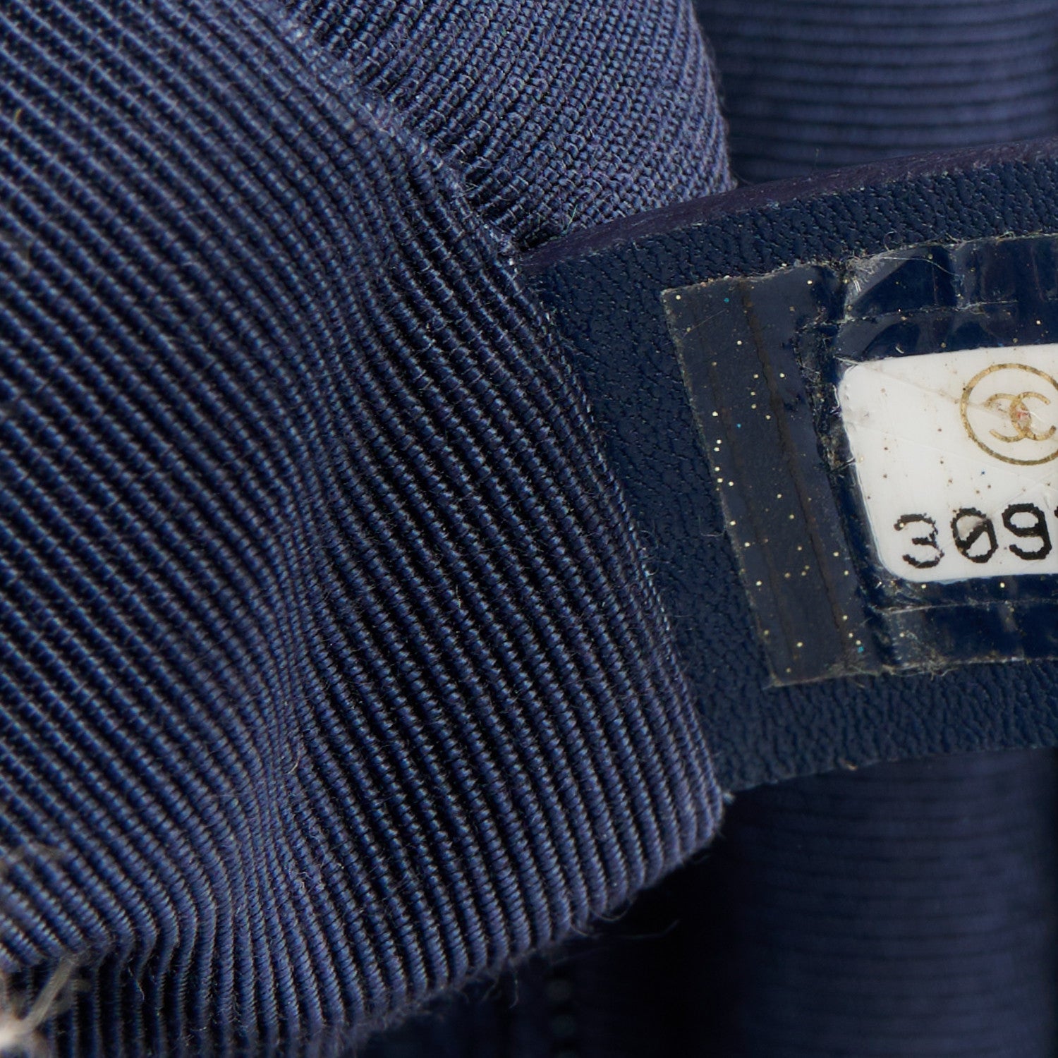 Chanel Tweed Quilted Large Chanel 19 Flap Ecru Navy Blue Multicolor 7 of 10