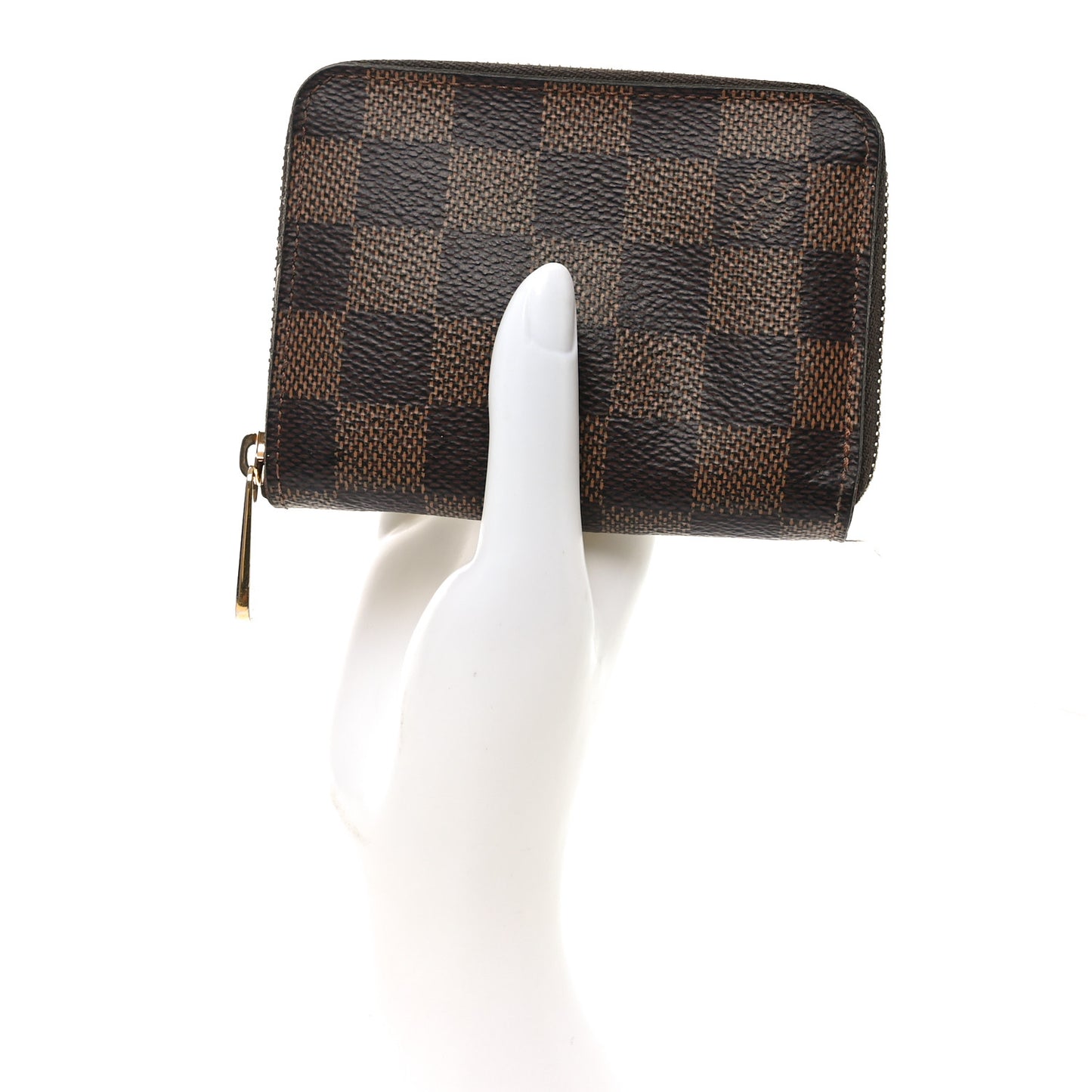 Damier Ebene Zippy Coin Purse Rose Ballerine