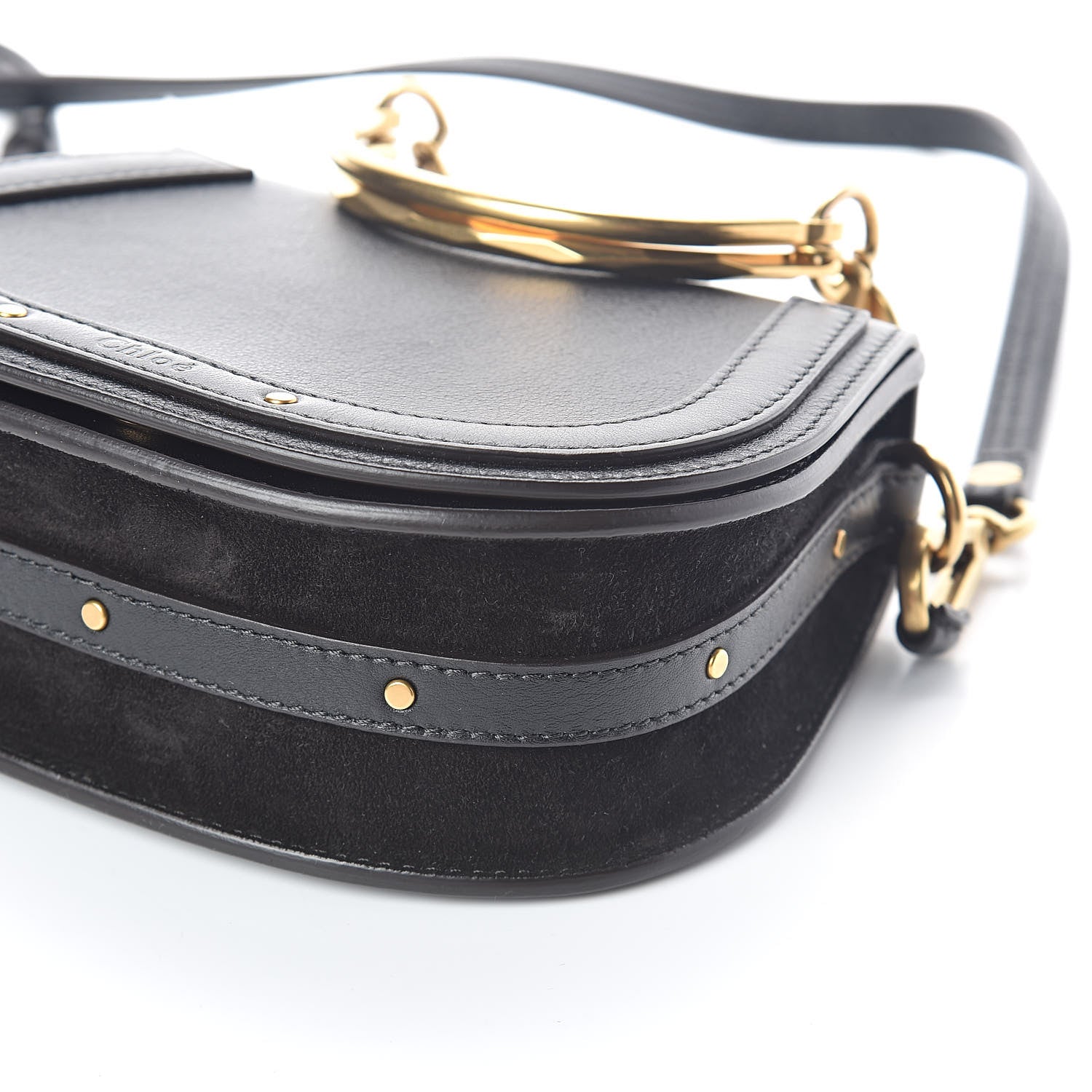 Chloe Calfskin Small Nile Bracelet Bag Black 8 of 8