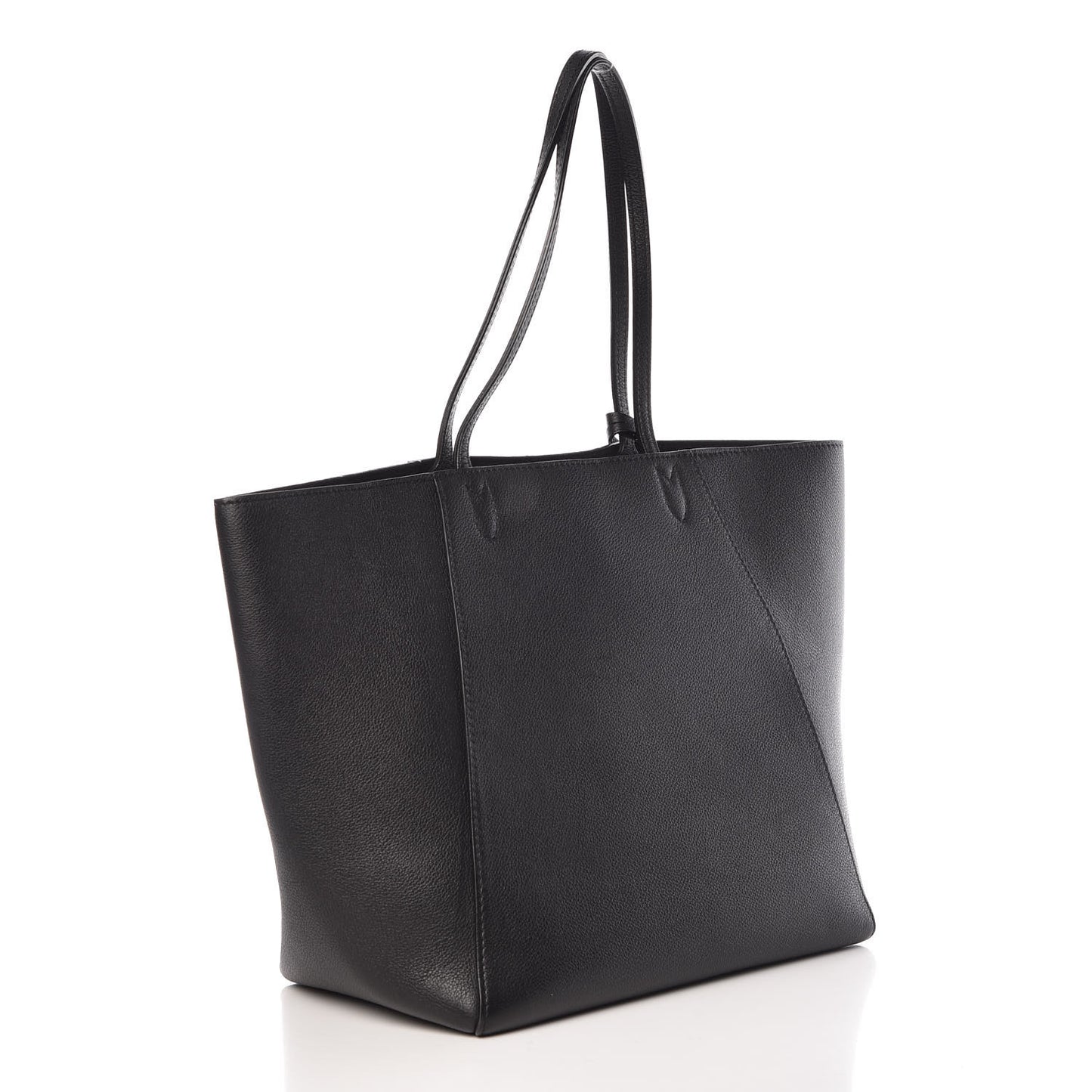 Calfskin Lockme Cabas Black