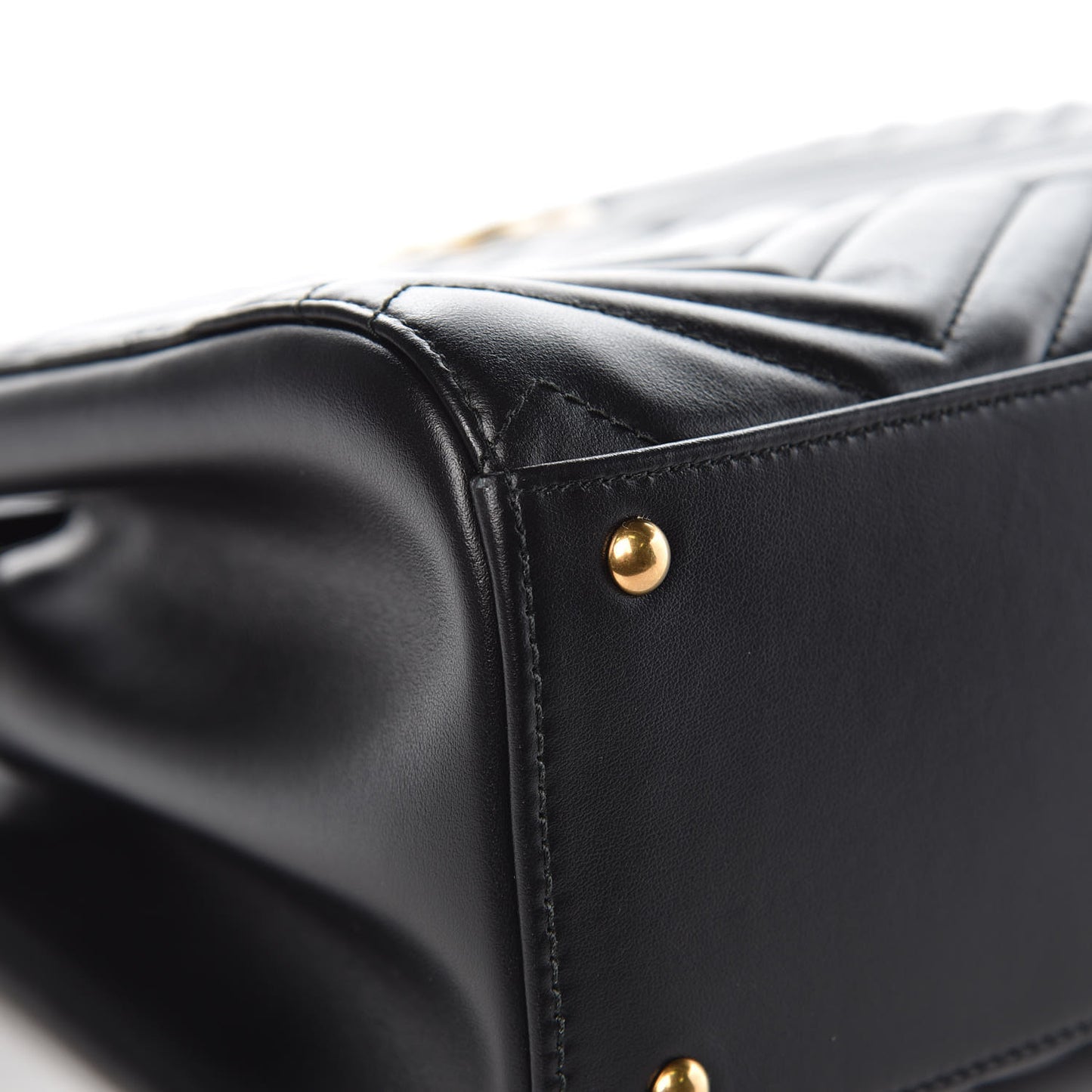 Calfskin Matelasse Small GG Marmont Tote Black