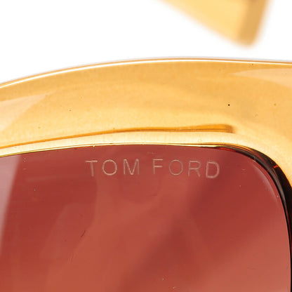 Tom Ford Daphne Oversized Sunglasses FT0219 Gold Translucent 6 of 6