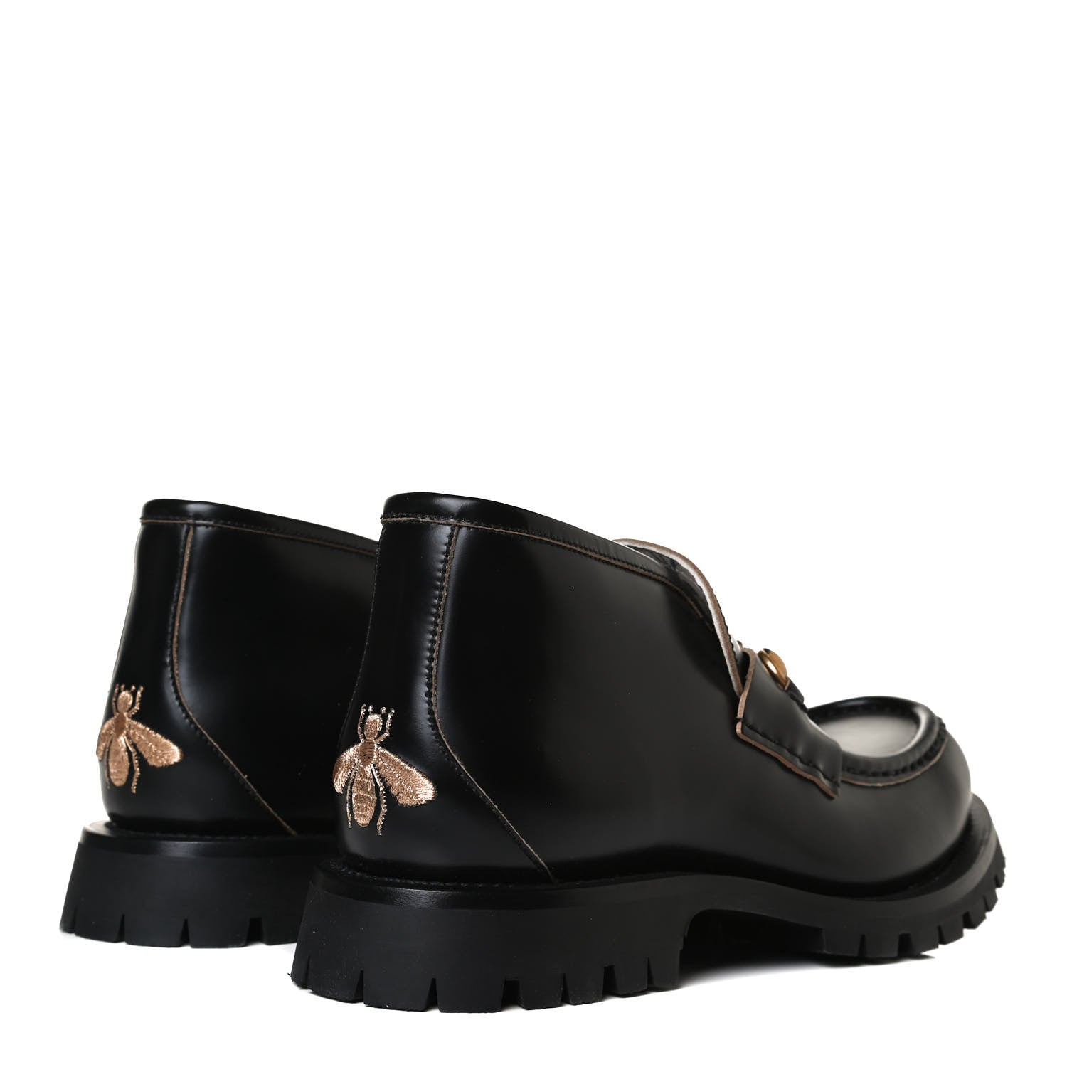 Gucci Cordovan Lux Mens Harald Horsebit Ankle Boots 9 Black 4 of 11
