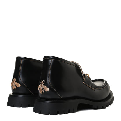 Gucci Cordovan Lux Mens Harald Horsebit Ankle Boots 9 Black 4 of 11