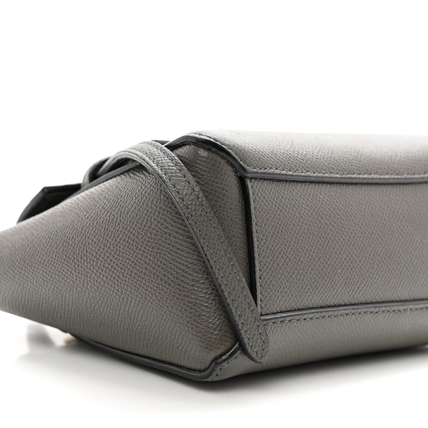 Celine Grained Calfskin Pico Belt Bag Grey 8 of 11