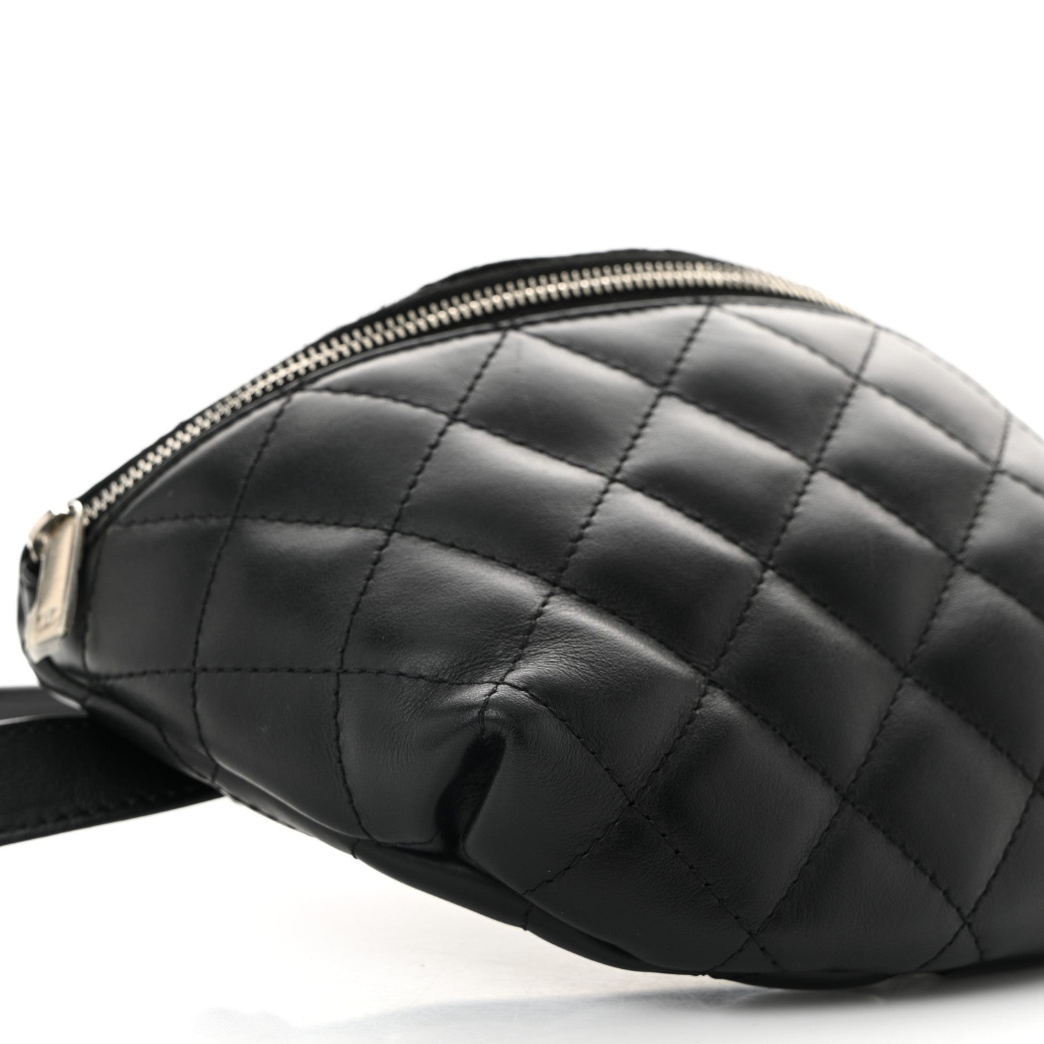 Chanel Calfskin Quilted Waist Belt Bag Black 9 of 10