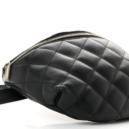 Chanel Calfskin Quilted Waist Belt Bag Black 9 of 10