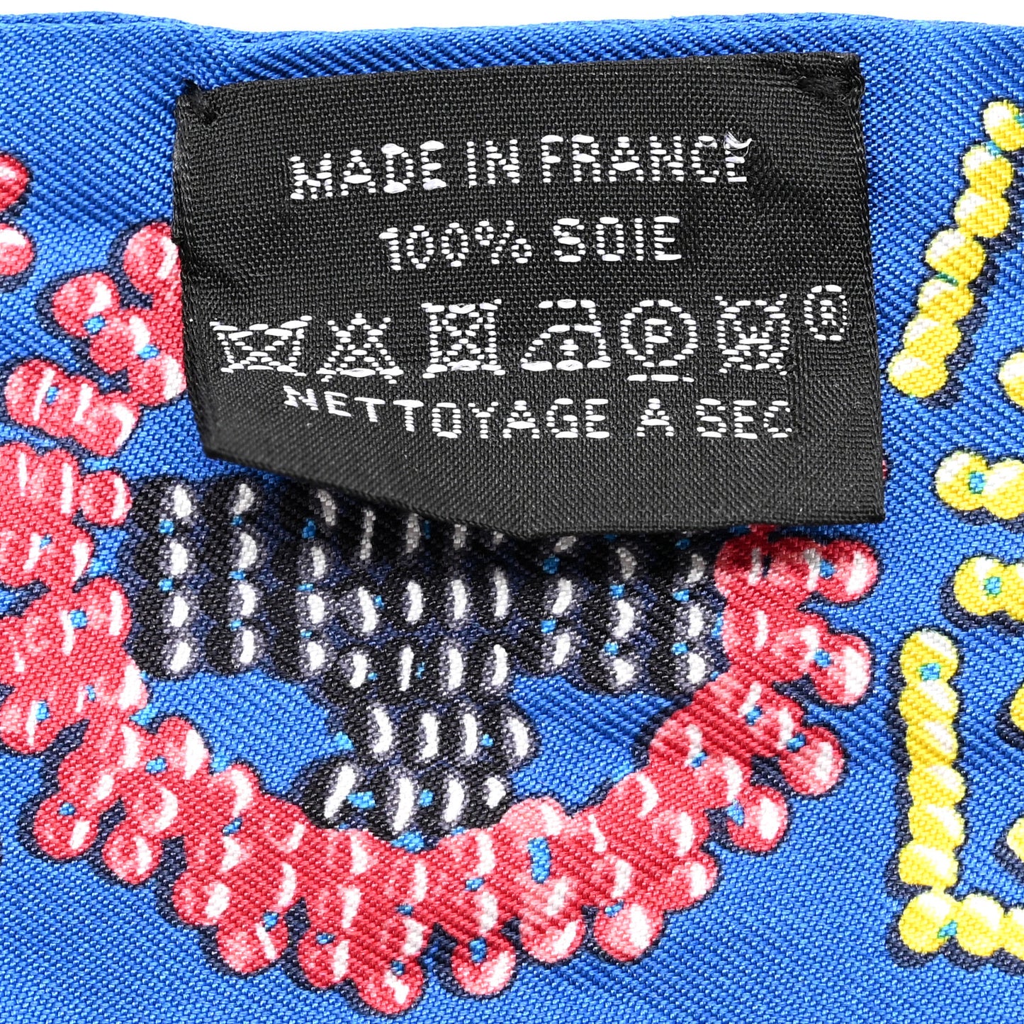 Silk Kelly En Perles Twilly Bleu Royal Jaune Framboise