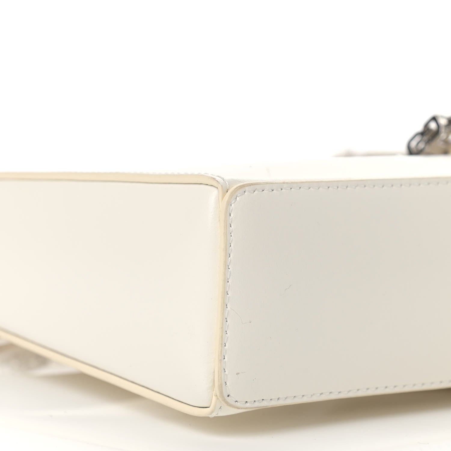 Givenchy Box Calfskin Small Cut Out Shoulder Bag Ivory 8 of 11