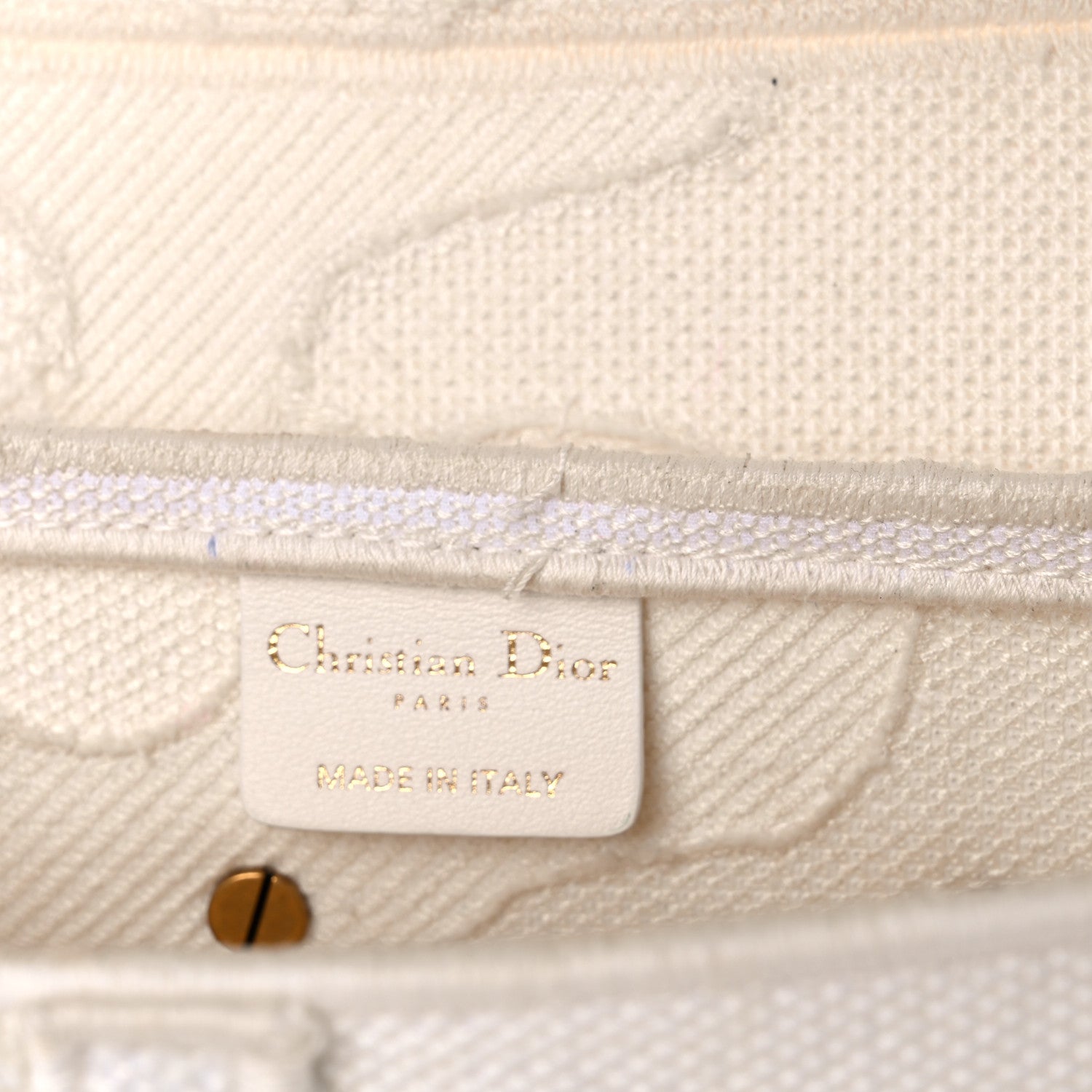 Christian Dior Canvas Embroidered Camouflage Saddle Bag White 11 of 28