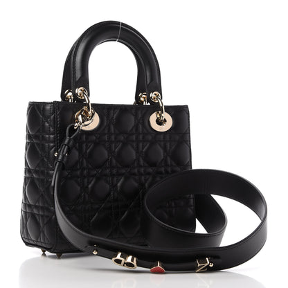 Christian Dior Lambskin Cannage Small My ABCDior Lady Dior Black 3 of 10