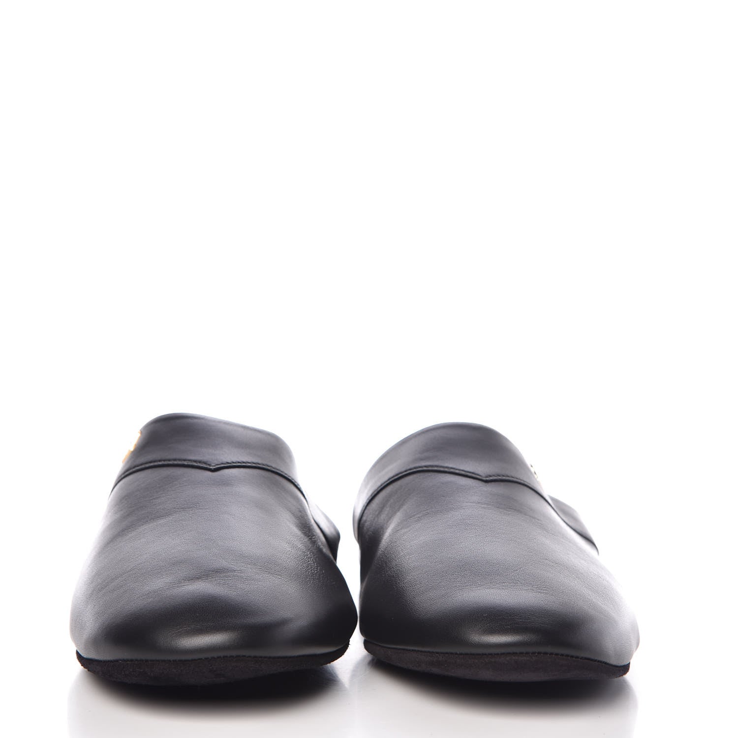 Louis Vuitton X SUPREME Lambskin Mens Hugh Slippers 6 Black 2 of 8