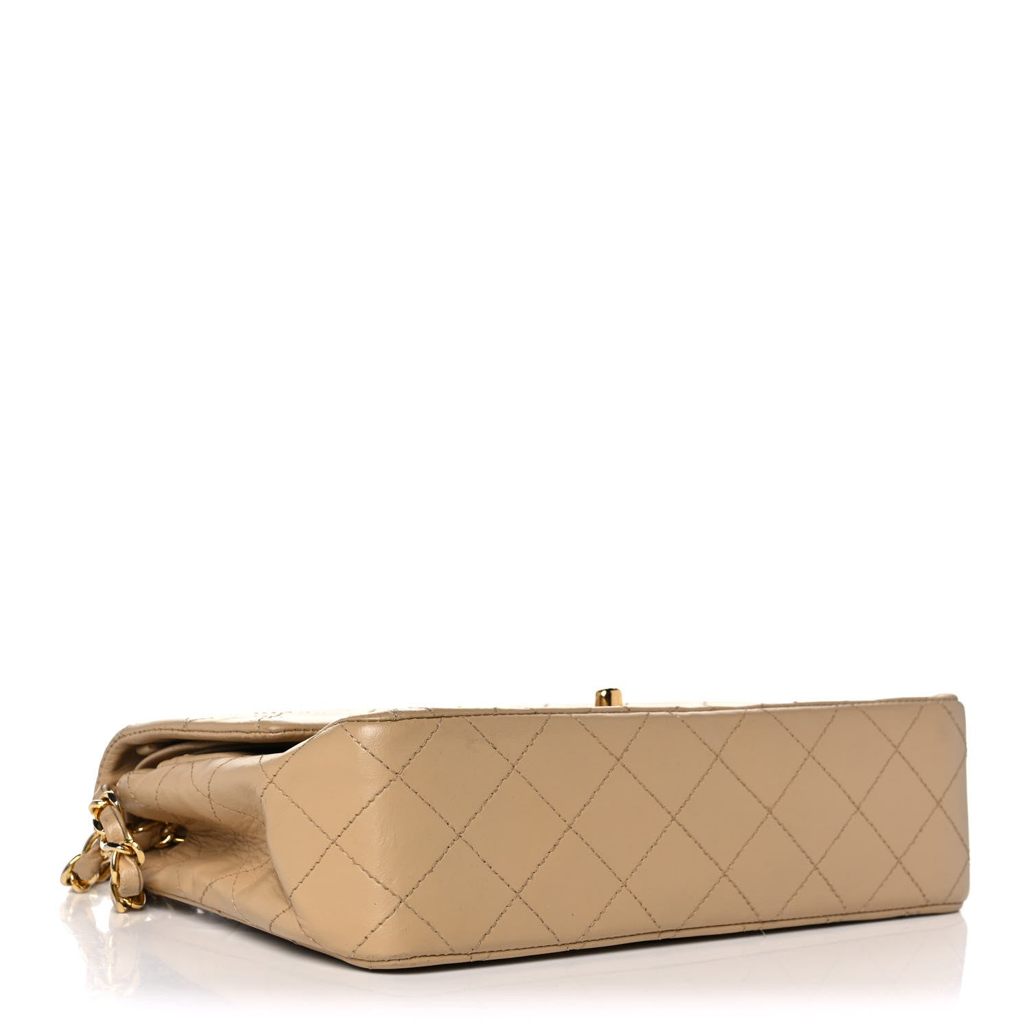 Chanel Lambskin Quilted Small Double Flap Beige 4 of 19