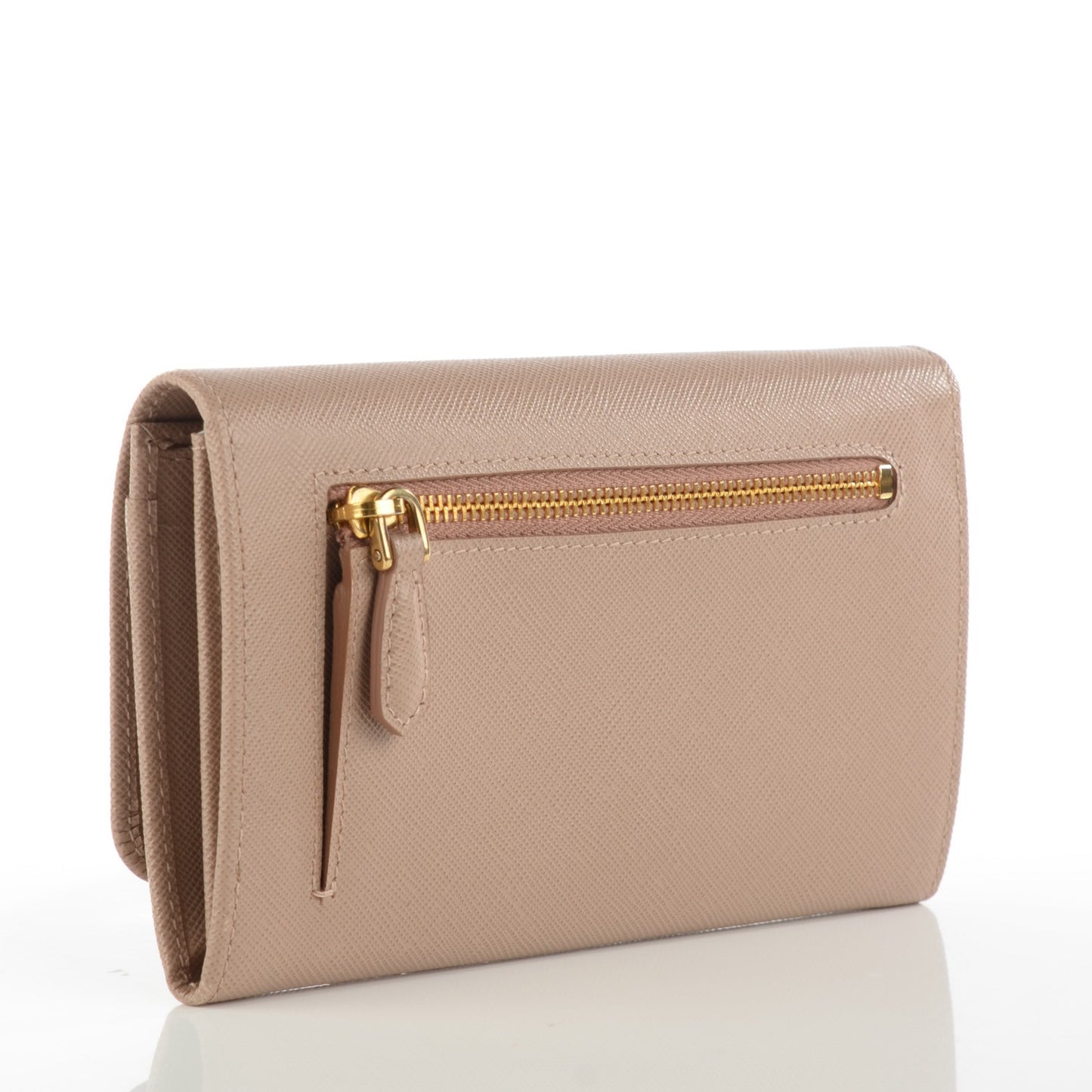 Saffiano Bow Wristlet Cammeo