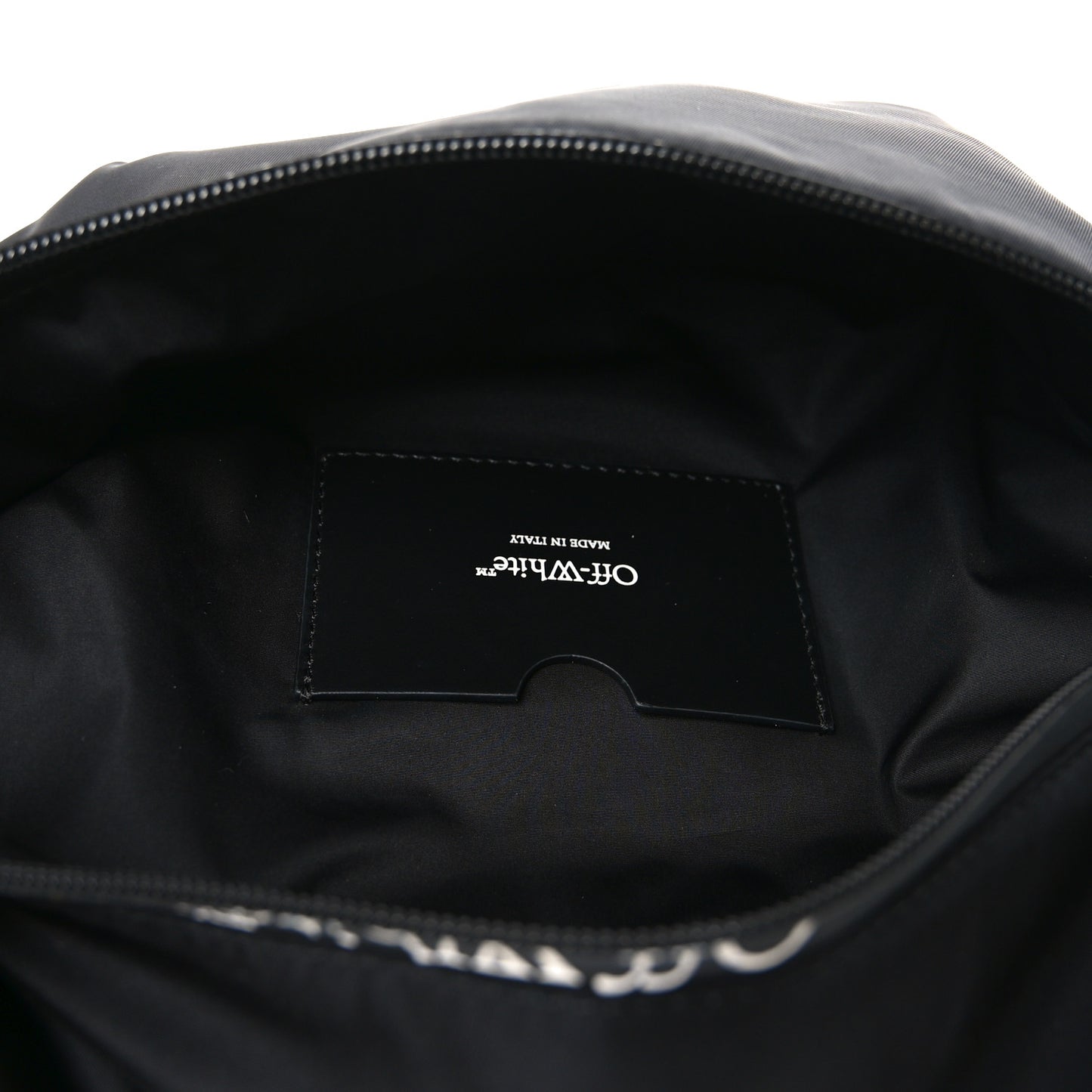 Nylon Logo Print Belt Bag Black