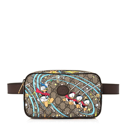 Gucci X DISNEY GG Supreme Monogram Donald Duck Small Belt Bag Beige Multicolor New Acero 1 of 13