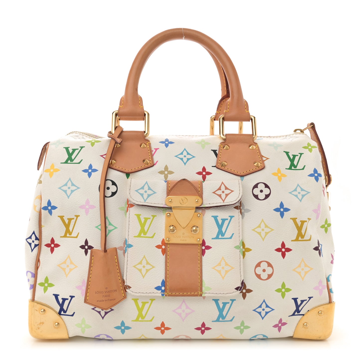 Monogram Multicolor Speedy 30 White