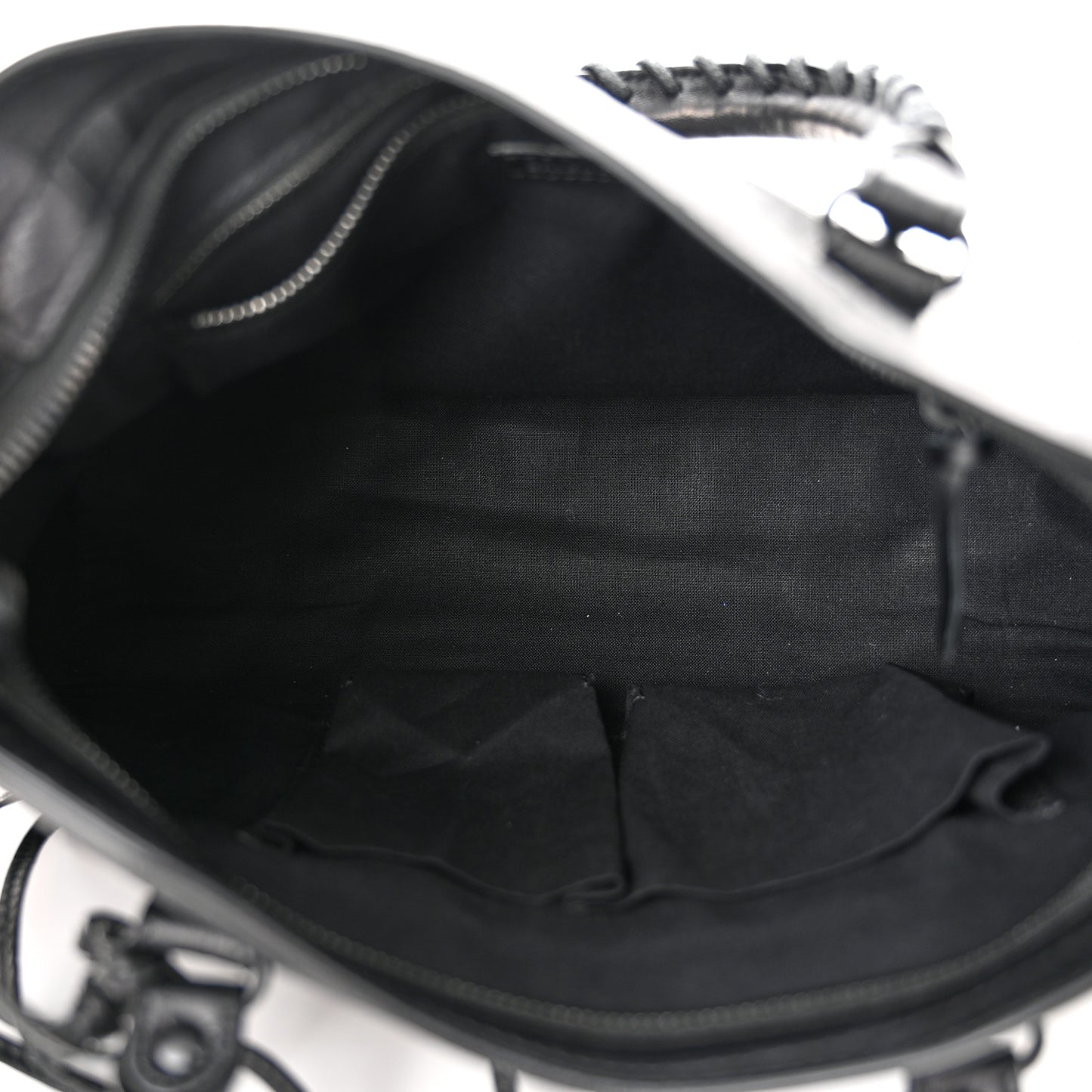 Matte Supple Lambskin Crocodile Embossed Classic Black Hardware S City Black