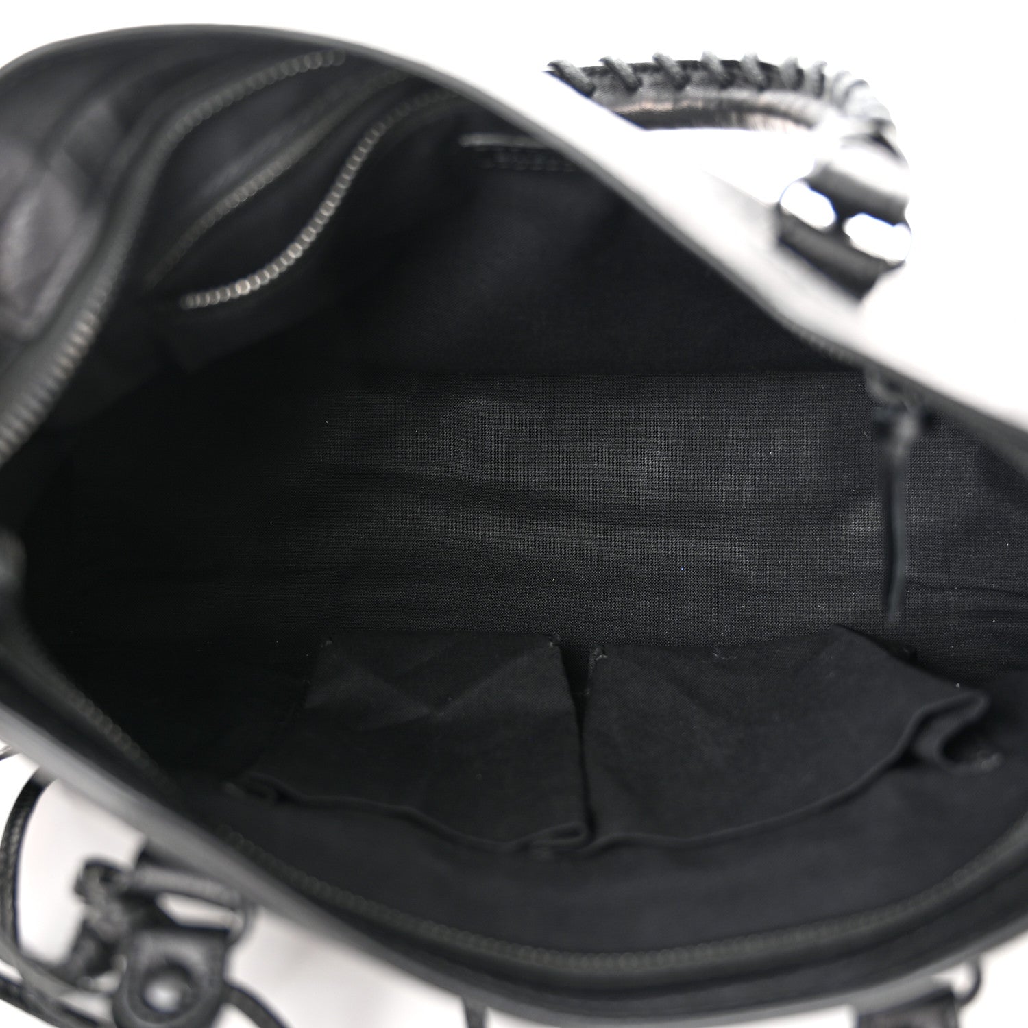 Balenciaga Matte Supple Lambskin Crocodile Embossed Classic Black Hardware S City Black 5 of 10
