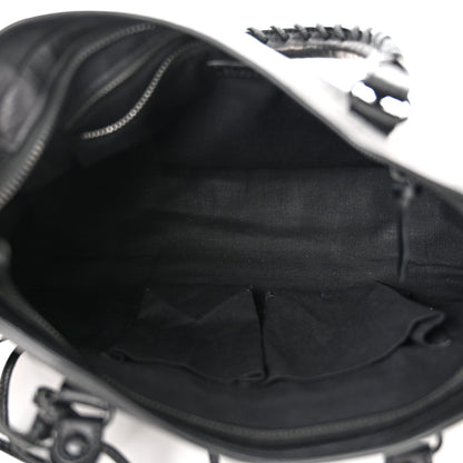 Balenciaga Matte Supple Lambskin Crocodile Embossed Classic Black Hardware S City Black 5 of 10