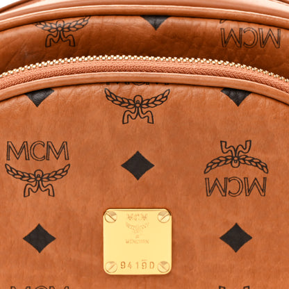 MCM Visetos Small Aren Multifunction Crossbody Pouch Cognac 10 of 12