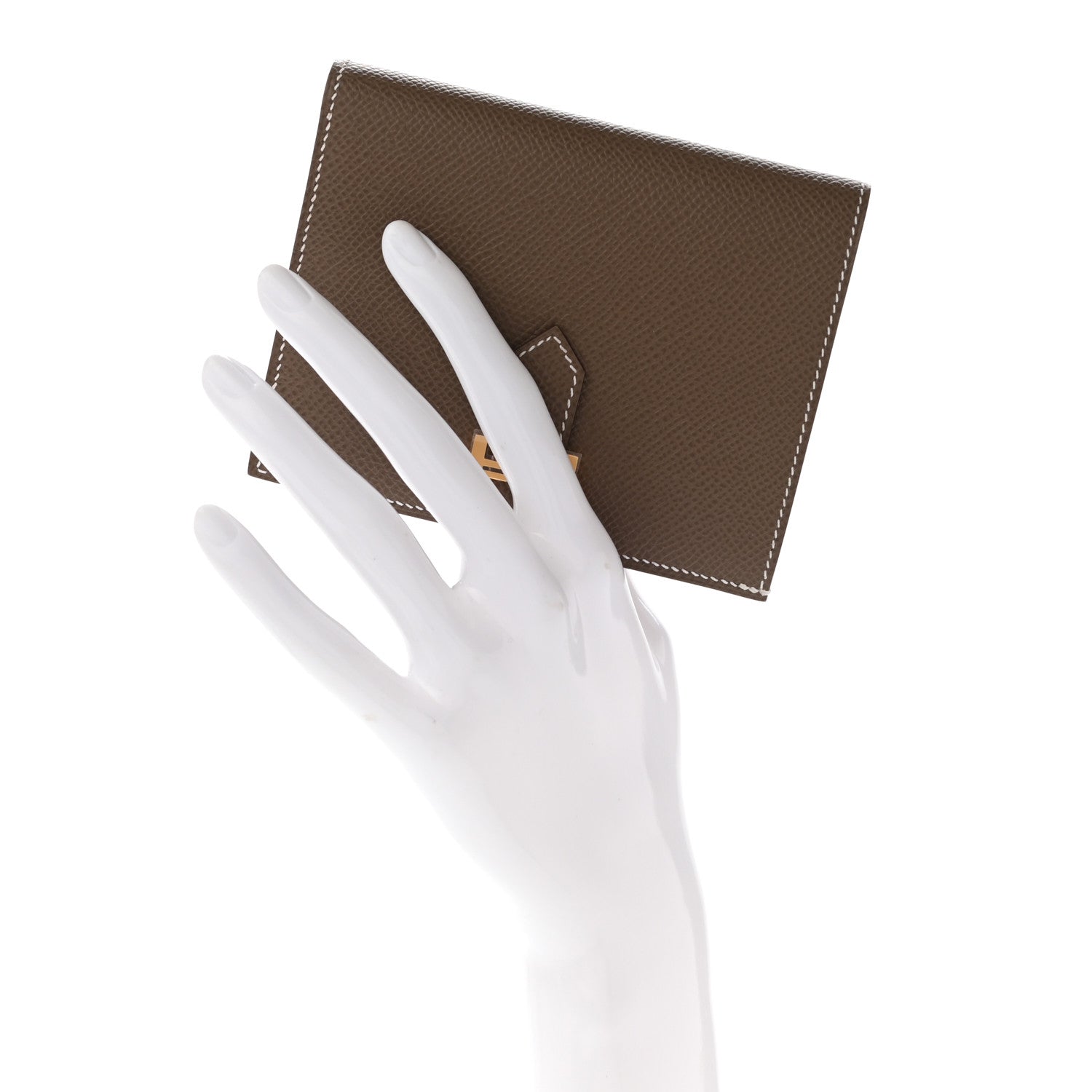 Hermes Epsom Bearn Compact Wallet Etoupe 2 of 7