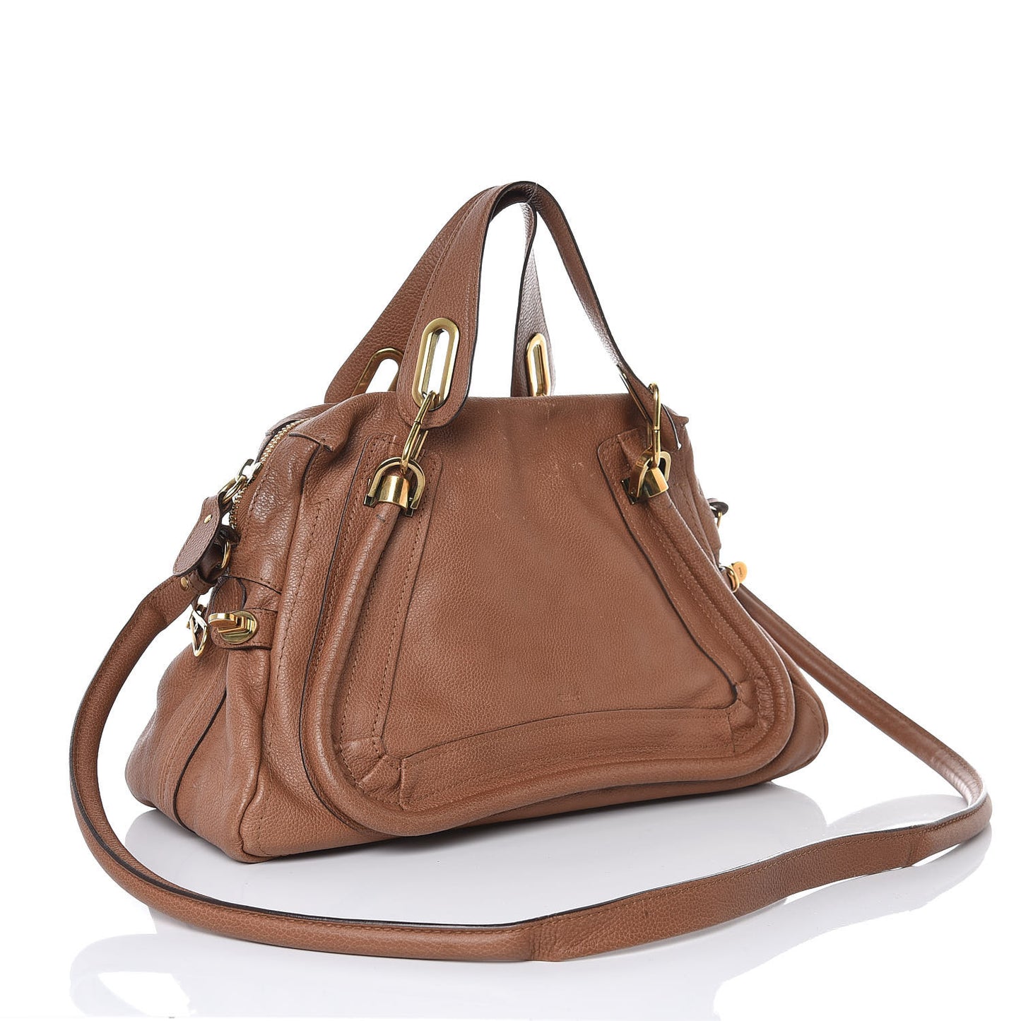 Calfskin Medium Paraty Speculoos Brown