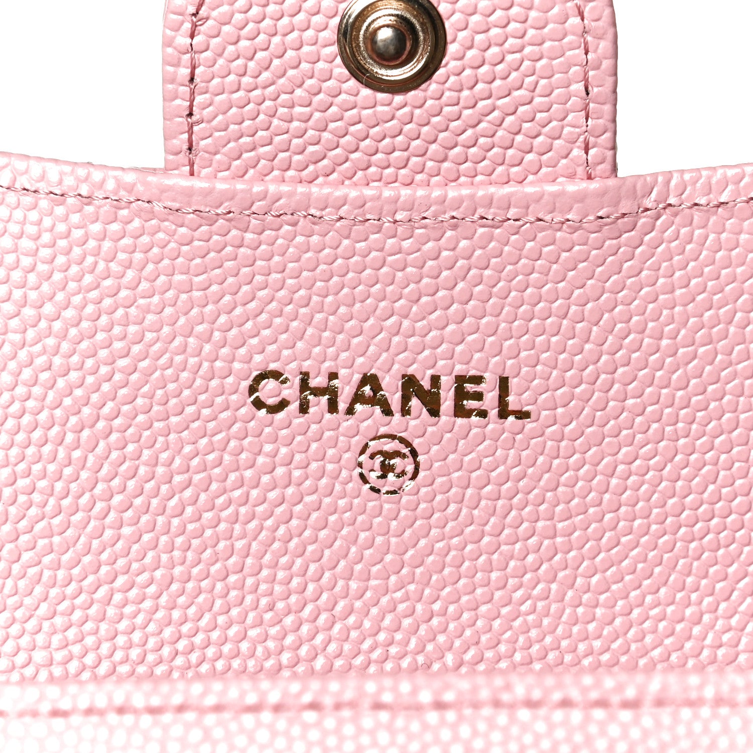 Chanel Caviar Quilted Flap Card Holder Wallet Light Pink 5 of 10