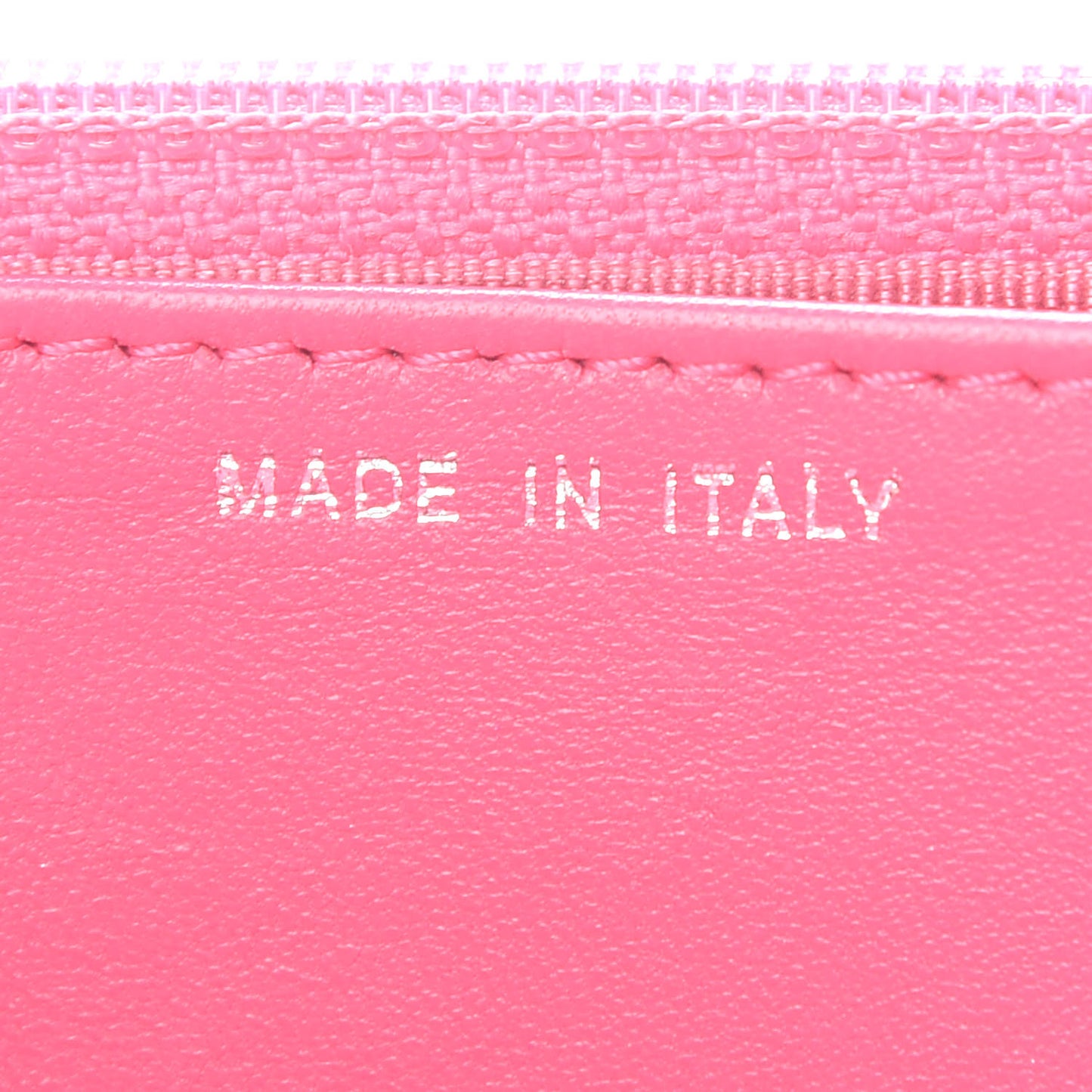 Lambskin Quilted Wallet on Chain WOC Pink