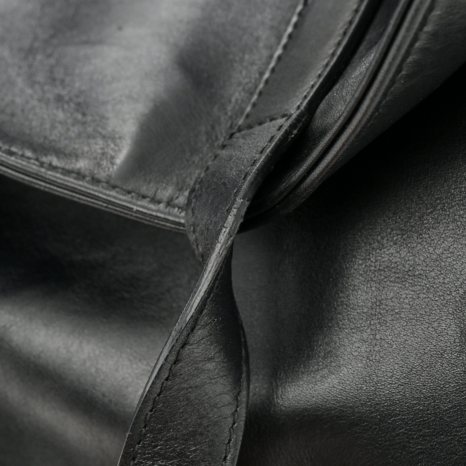 Saint Laurent Calfskin Suede North South Reversible Shopping Tote Black 15 of 16