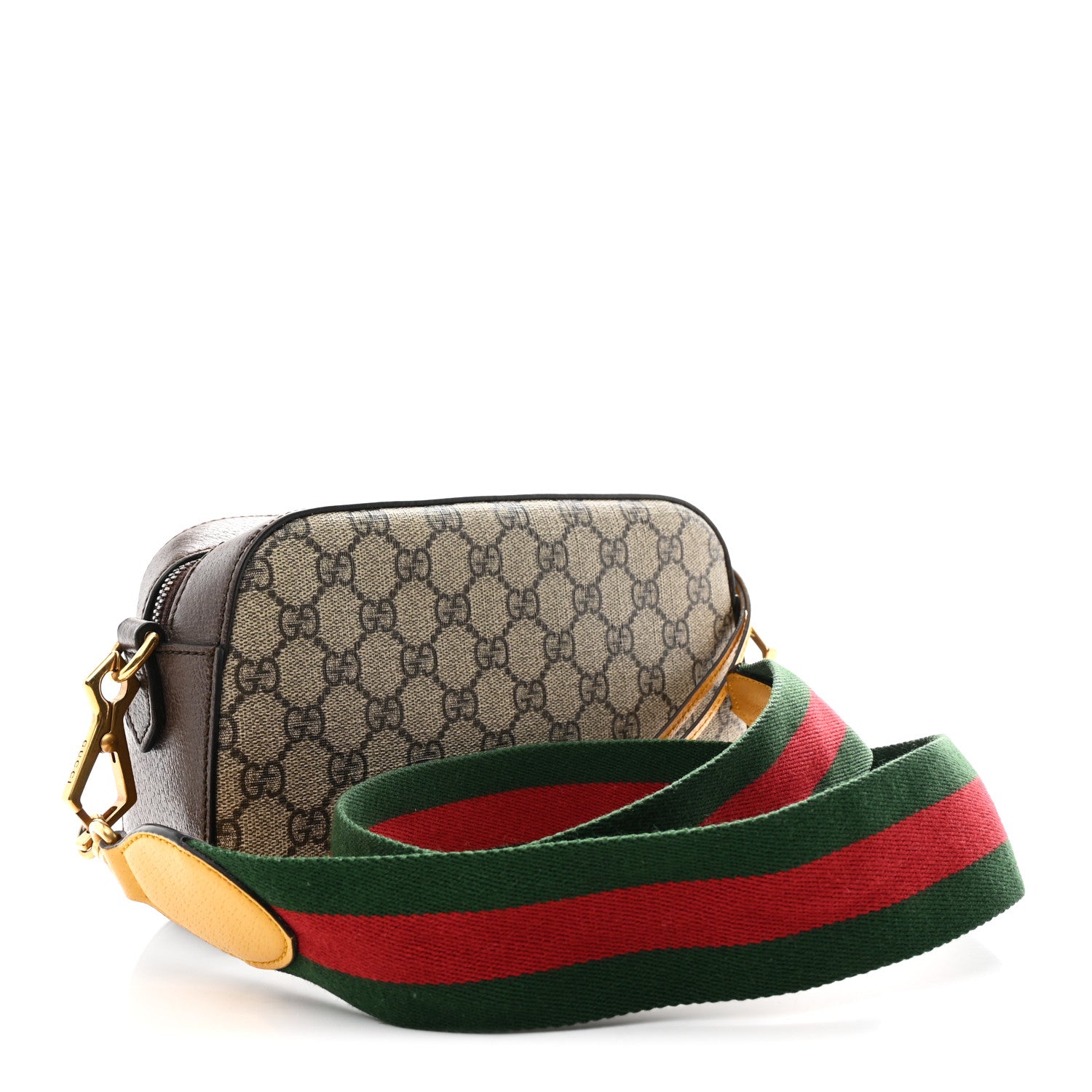 Gucci GG Supreme Monogram Web Neo Vintage Shoulder Bag Beige New Acero Crop 3 of 10