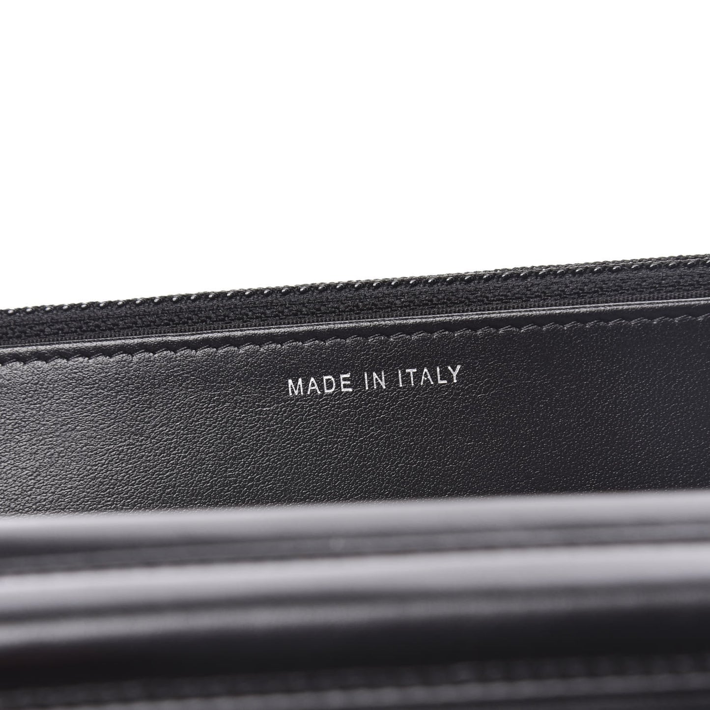 Glazed Calfskin Calfskin Quilted Boy Wallet On Chain WOC Black
