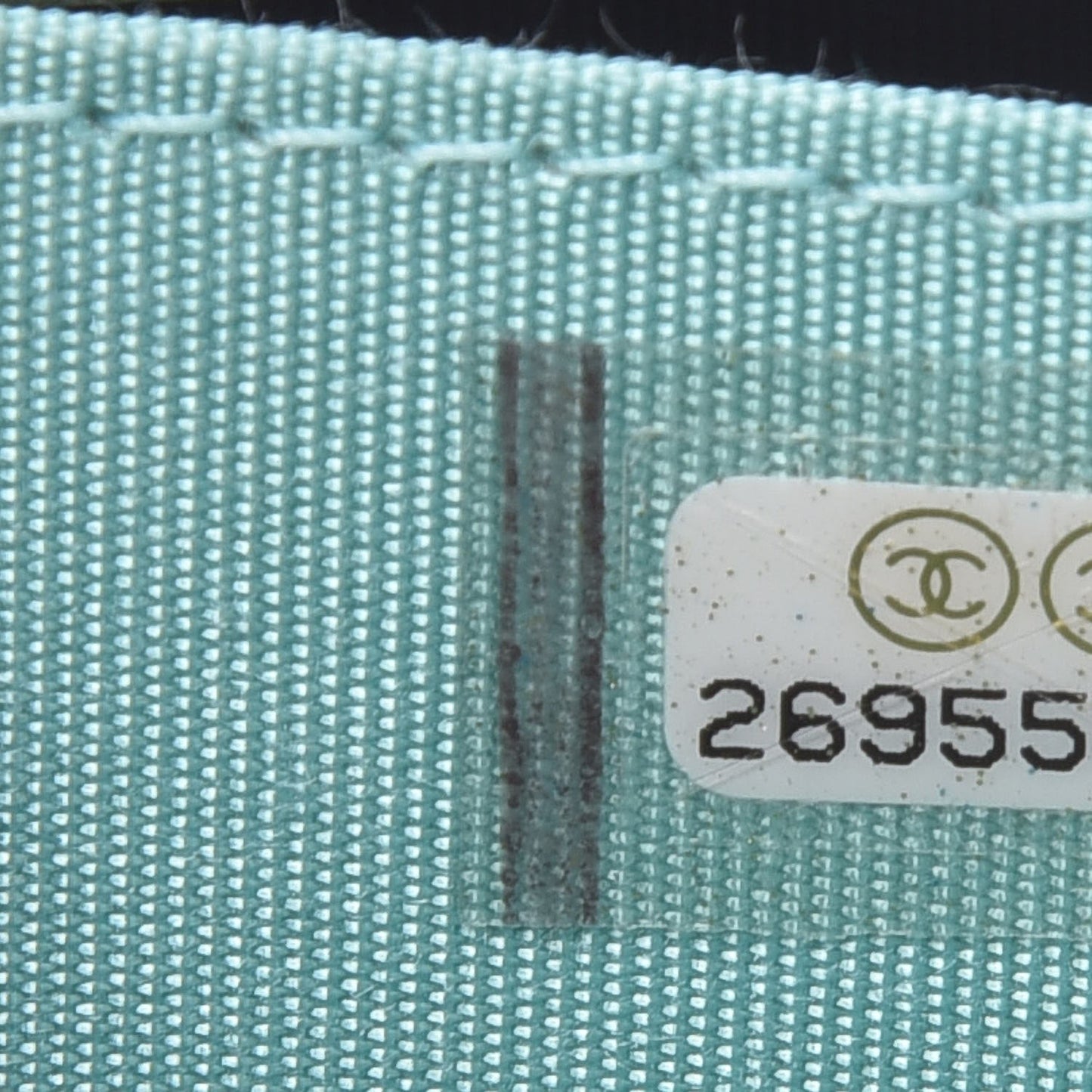 Caviar Quilted Boy Zip Around Coin Purse Wallet Light Blue
