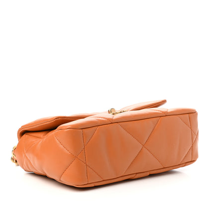 Chanel Lambskin Quilted Medium Chanel 19 Flap Light Brown 4 of 11