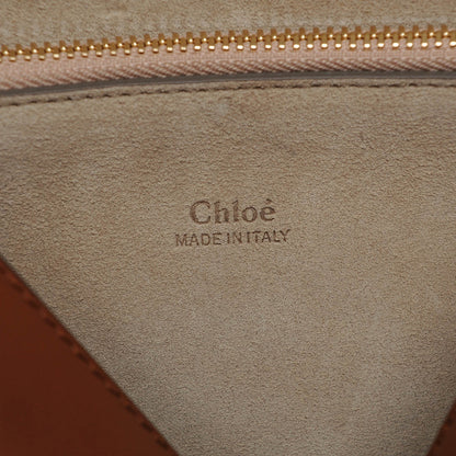 Chloe Suede Calfskin Medium Faye Shoulder Bag Tobacco 6 of 6