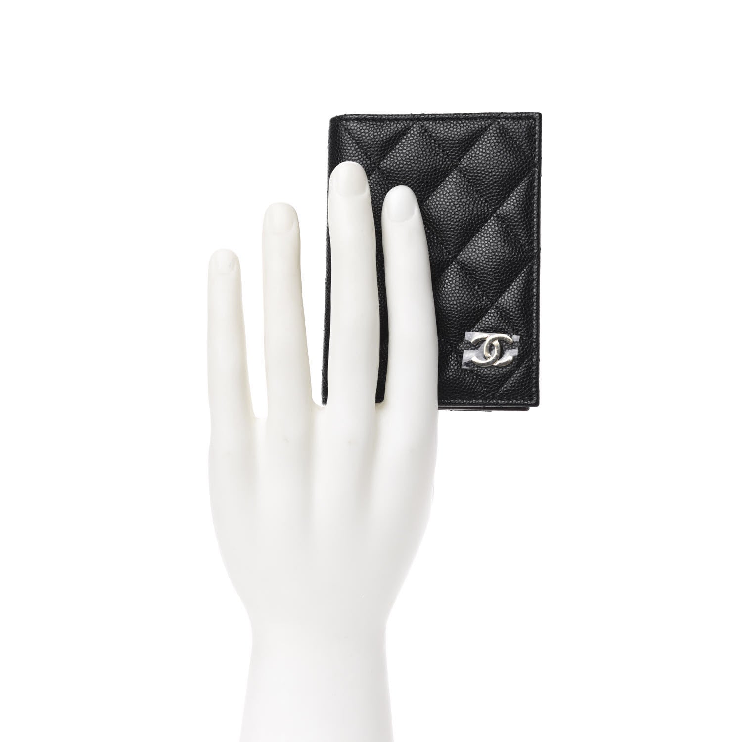 Chanel Caviar Quilted Card Holder Wallet Black 2 of 8