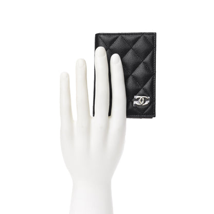 Chanel Caviar Quilted Card Holder Wallet Black 2 of 8