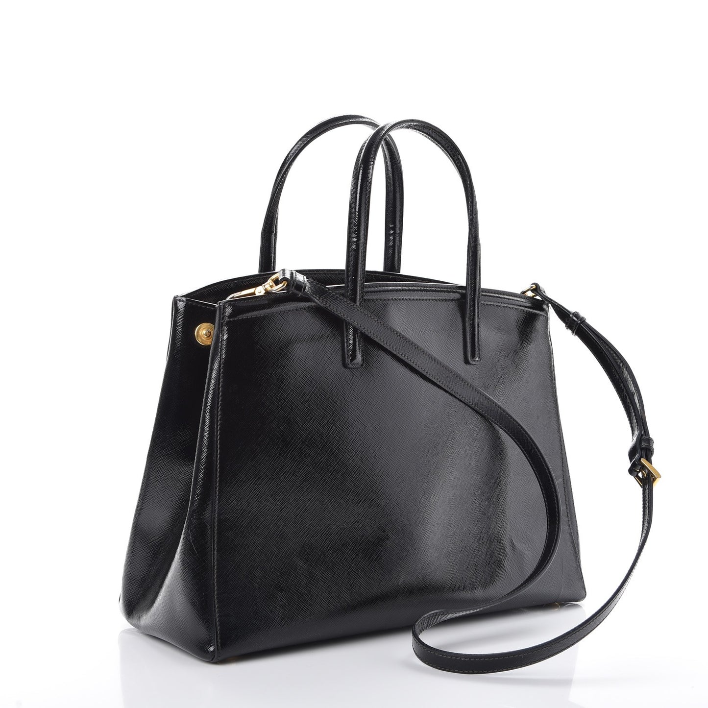 Saffiano Vernice Tote Black