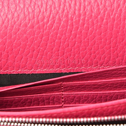 Gucci Dollar Calfskin Crystal Mini Dionysus Chain Wallet Box Pink 7 of 9