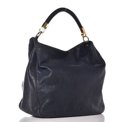 Saint Laurent Goatskin Large Roady Hobo Navy 3 of 11