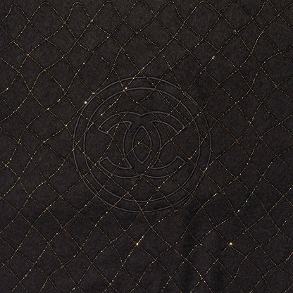 Chanel Cashmere Beaded CC Scarf Black 3 of 5