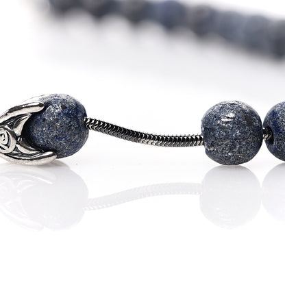 David Yurman Sterling Silver Lapis Lazuli 8mm Spiritual Beads Bracelet 5 of 5
