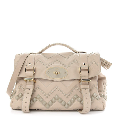Mulberry Smooth Touch Medium ZigZag Alexa Snowball White 1 of 7
