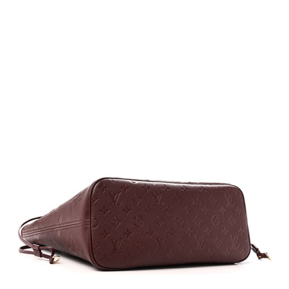 Louis Vuitton Empreinte Monogram Giant Neverfull MM Wine 5 of 10