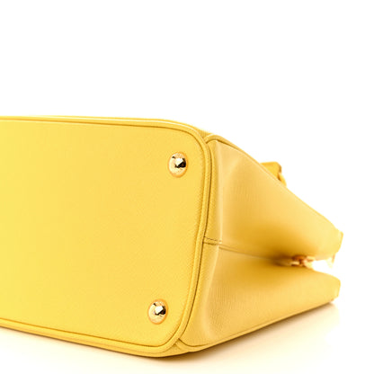 Prada Saffiano Small Galleria Double Zip Tote Soleil 10 of 10