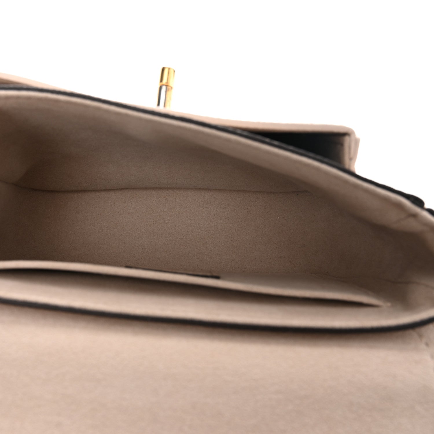 Louis Vuitton Grained Calfskin Lockme Tender Greige 5 of 12