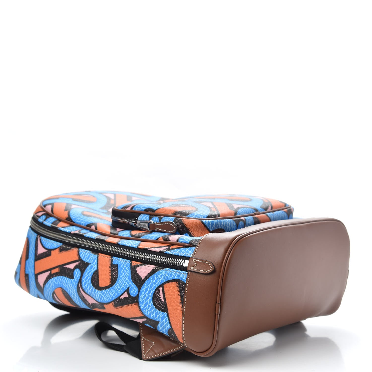 Burberry E-Canvas Monogram Backpack Bright Cobalt 3 of 9