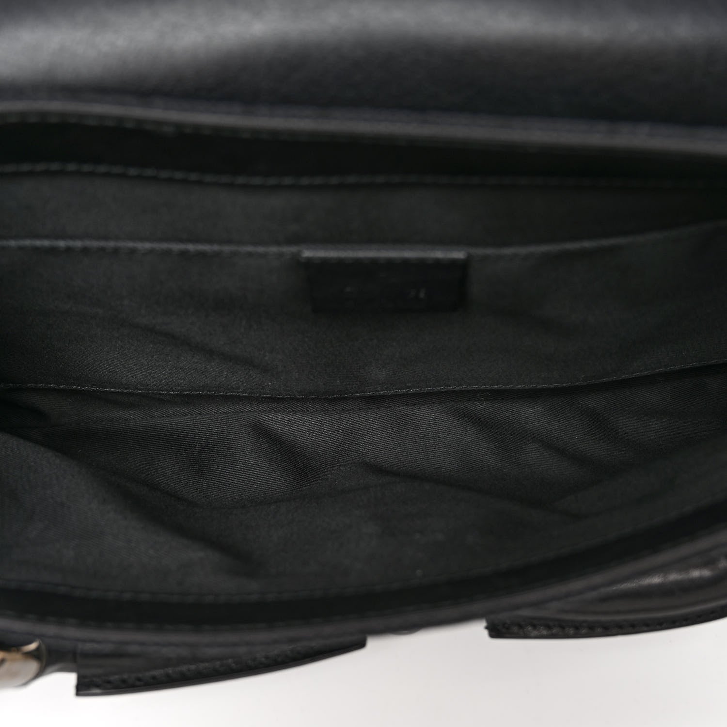 Gucci Monogram Studded Horsebit Clutch Black 5 of 10