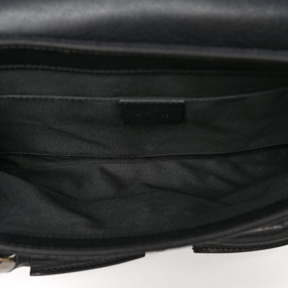 Gucci Monogram Studded Horsebit Clutch Black 5 of 10