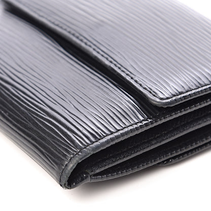 Louis Vuitton Epi Elise Wallet Black 9 of 12